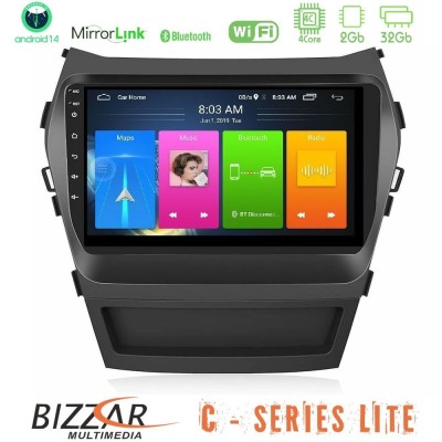 Bizzar G+ Series Hyundai iX45 2012-2017 8core Android14 6+128GB Navigation Multimedia Tablet 9"