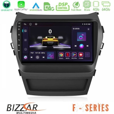 Bizzar F Series 8Core Android14 4+64GB Hyundai iX45 2012-2017 Navigation Multimedia Tablet 9" Με Carplay & Android Auto