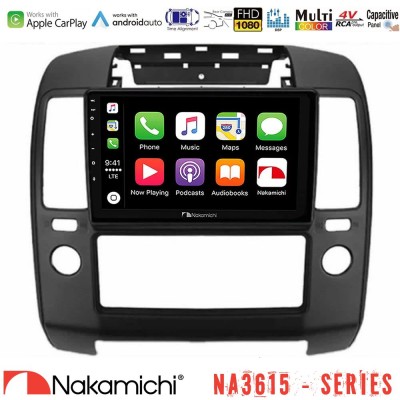Nakamichi NA3615 Series Με Wireless Carplay & Android Auto Nissan Navara Media Station Tablet 9"