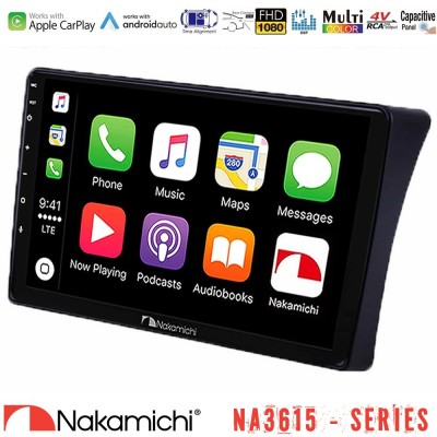 Nakamichi NA3615 Series Με Wireless Carplay & Android Auto Nissan Navara D40 Media Station Tablet 9"