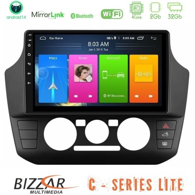 Bizzar C Series Lite 4Core Android14 2+32GB VW Up/Skoda Citigo/Seat Mii Navigation Multimedia Tablet 9"