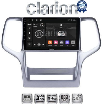 CLARION GL32234 Οθόνη OEM Multimedia Αυτοκινήτου για Jeep Gran Cherokee 2011 2013 (CarPlay/AndroidAuto/BT/GPS/WIFI/GPRS)