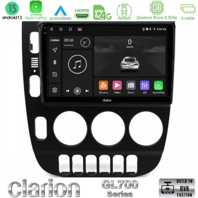 Clarion GL700 Series 8Core Android13 4+64GB Mercedes ML Class (W163) 1998-2005 Navigation Multimedia Tablet 9" Με Carplay & Andr