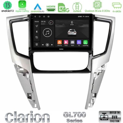 Clarion GL700 Series 8Core Android13 4+64GB Mitsubishi L200 2019-2023 Navigation Multimedia Tablet 9" Με Carplay & Android Auto