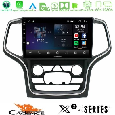 Cadence X2 Series 8Core Android14 6+128GB Jeep Grand Cherokee 2014-2020 Navigation Multimedia Tablet 10"