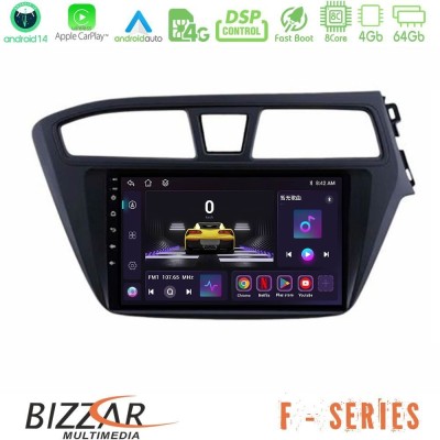 Bizzar G+ Series Hyundai i20 2014-2018 RHD 8core Android14 6+128GB Navigation Multimedia Tablet 9" Bizzar G+ Series Hyundai i20 2014-2018 RHD 8core Android14 6+128GB Navigation Multimedia Tablet 9"