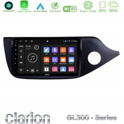 Clarion GL300 Series 4Core Android11 2+32GB Kia Cee’d/ProCeed 2013-2017 RHD Navigation Multimedia Tablet 9" Με Carplay & Android