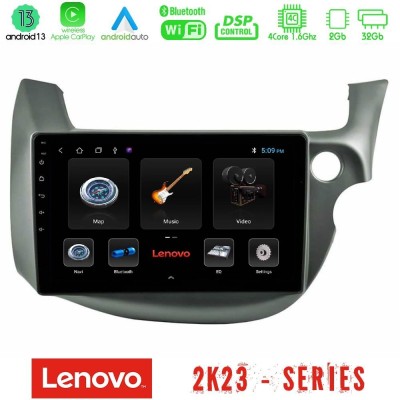 Lenovo Car Pad Honda Jazz (Fit) 2009-2013 RHD 4Core Android 13 2+32GB Navigation Multimedia Tablet 10"
