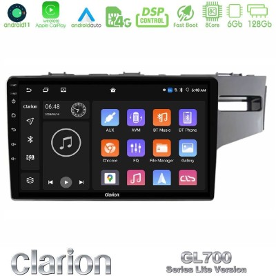 Clarion GL700 Lite Series 8Core Android11 6+128GB Honda Jazz 2013-2020 RHD Navigation Multimedia Tablet 9" Με Carplay & Android 