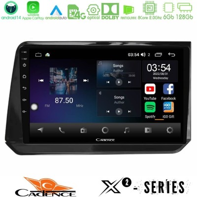 Cadence X2 Series 8Core Android14 6+128GB Nissan Note 2021-2026 RHD Navigation Multimedia Tablet 10"