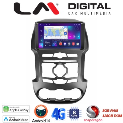 LM Digital - LM ZT8345 GPS Οθόνη OEM Multimedia Αυτοκινήτου για Ford Ranger 2011 2015 (CarPlay/AndroidAuto/BT/GPS/WIFI/GPRS)