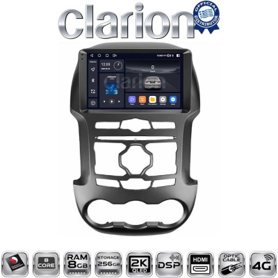 CLARION GL75345 Οθόνη OEM Multimedia Αυτοκινήτου για Ford Ranger 2011 2015 (CarPlay/AndroidAuto/BT/GPS/WIFI/GPRS)