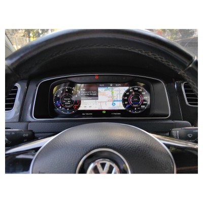 Bizzar Digital Cluster VW GOLF7 | 7.5 Digital HD LCD Instrument Cluster 12.3" με Carplay | HDMI in
