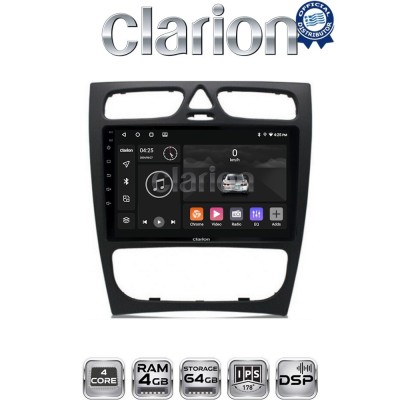 CLARION GL32171 Οθόνη OEM Multimedia Αυτοκινήτου για MERCEDES C class (W203) - CLK (W208) (CarPlay/AndroidAuto/BT/GPS/WIFI/GPRS)