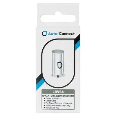 L1WS4 Copper Wire Ferrules 25 mm² / 4 AWG, 10pcs