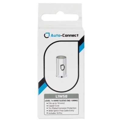 L1WS8 Copper Wire Ferrules 10 mm² / 8 AWG, 10pcs