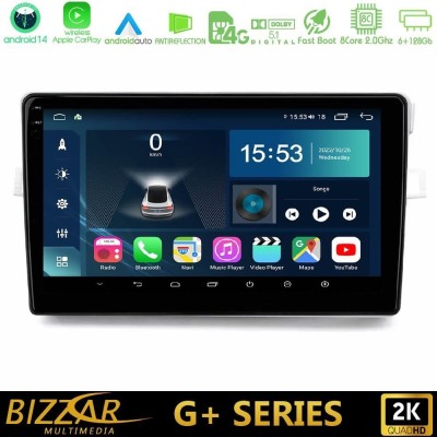Bizzar G+ SeriesToyota Verso 2009-2018 8core Android14 6+128GB Navigation Multimedia Tablet 9"