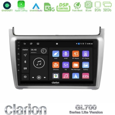 Bizzar G+ Series Vw Polo 2014-2017 8core Android14 6+128GB Navigation Multimedia Tablet 9" (Silver)