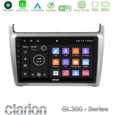 Bizzar G+ Series Vw Polo 2014-2017 8core Android14 6+128GB Navigation Multimedia Tablet 9" (Silver)