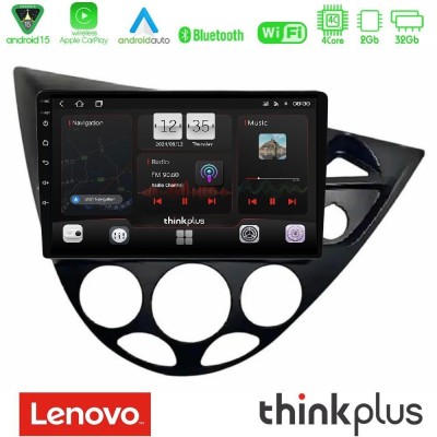 Lenovo Thinkplus Series 4Core Android15 2+32GB Ford Focus 1999-2004 (RHD) Navigation Multimedia Tablet 9" Με Carplay & Android A
