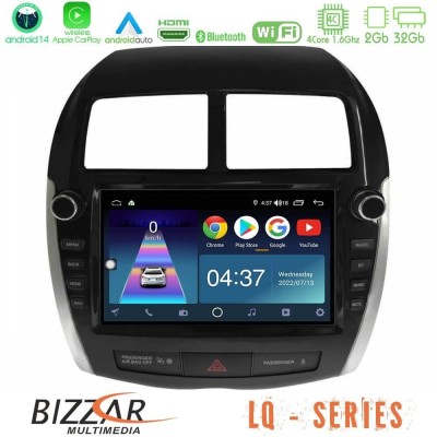 Bizzar G+ Series Mitsubishi ASX 2013-2018 8core Android14 6+128GB Navigation Multimedia Tablet 9" (Oem Look)