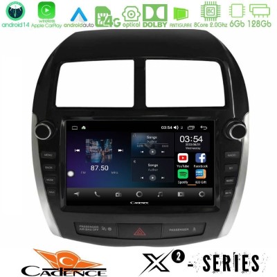 Bizzar G+ Series Mitsubishi ASX 2013-2018 8core Android14 6+128GB Navigation Multimedia Tablet 9" (Oem Look)