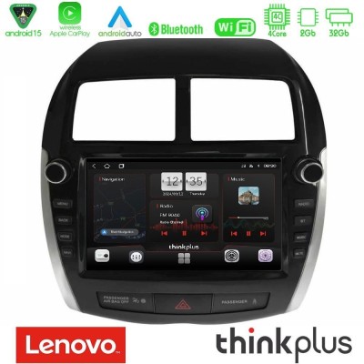 Lenovo Thinkplus Series 4Core Android15 2+32GB Mitsubishi ASX 2013-2018 Navigation Multimedia Tablet 9" Με Carplay & Android Aut