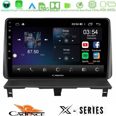 Cadence X Series Peugeot Partner / Citroën Berlingo 2002-2008 8core Android 14 4+64GB Navigation Multimedia Tablet 9"