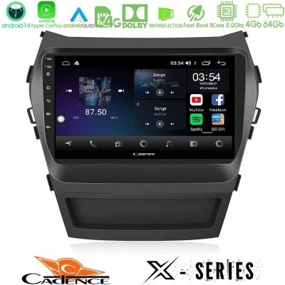 Cadence X Series Hyundai iX45 2012-2017 8core Android 14 4+64GB Navigation Multimedia Tablet 9"