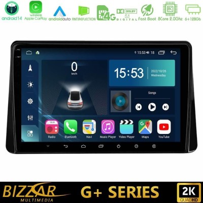 Bizzar G+ Series Mitsubishi Eclipse Cross 2018-2023 8core Android14 6+128GB Navigation Multimedia Tablet 9"