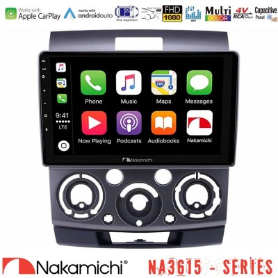 Nakamichi NA3615 Series Με Wireless Carplay & Android Auto Ford Ranger/Mazda BT50 Media Station Tablet 9"