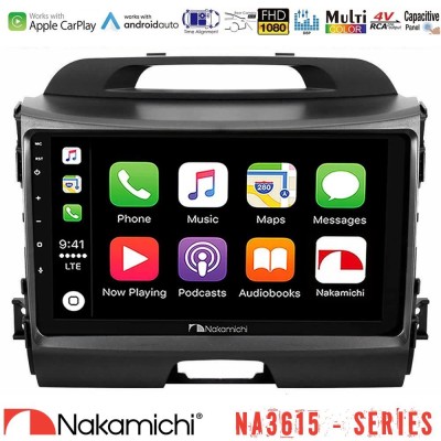 Nakamichi NA3615 Series Με Wireless Carplay & Android Auto Kia Sportage Media Station Tablet 9"