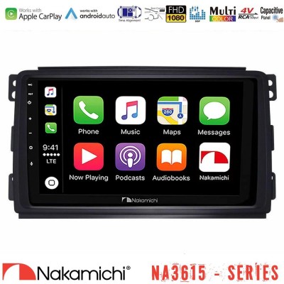 Nakamichi NA3615 Series Με Wireless Carplay & Android Auto Smart 451 Media Station Tablet 9"