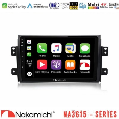 Nakamichi NA3615 Series Με Wireless Carplay & Android Auto Suzuki SX4 2006-2014 Fiat Sedici 2006-2014 Media Station Tablet 9"