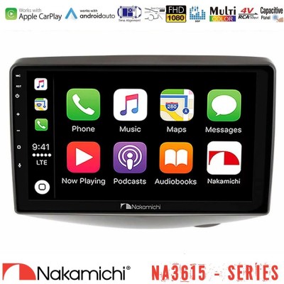 Nakamichi NA3615 Series Με Wireless Carplay & Android Auto Toyota Yaris 1999 - 2006 Media Station Tablet 9"