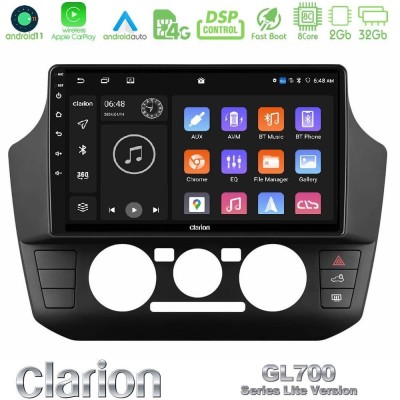 Clarion GL700 Lite Series 8Core Android11 2+32GB VW Up/Skoda Citigo/Seat Mii Navigation Multimedia Tablet 9" Με Carplay & Androi