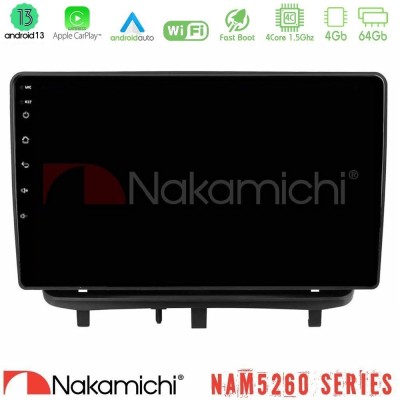 Nakamichi NAM5260 Series 4Core Android13 4+64GB Opel Corsa D 2006-2014 Navigation Multimedia Tablet 9" Με Carplay & Android Auto