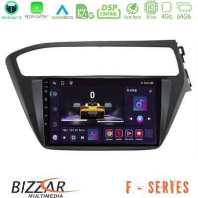 Bizzar G+ Series Hyundai i20 2018-2020 RHD 8core Android14 6+128GB Navigation Multimedia Tablet 9"
