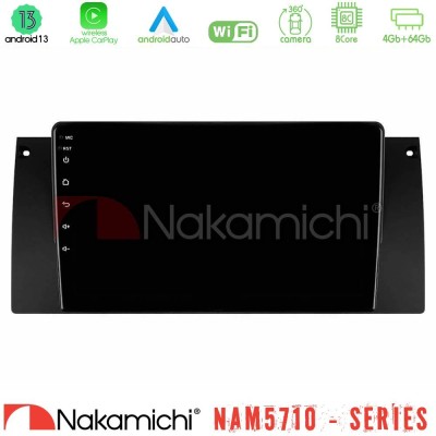 Nakamichi NAM5710 Series 8Core Android13 4+64GB BMW 5 Series (E39) / X5 (E53) Navigation Multimedia Tablet 9"