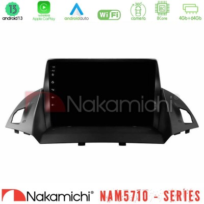 Nakamichi NAM5710 Series 8Core Android13 4+64GB Ford C-Max/Kuga Navigation Multimedia Tablet 9"