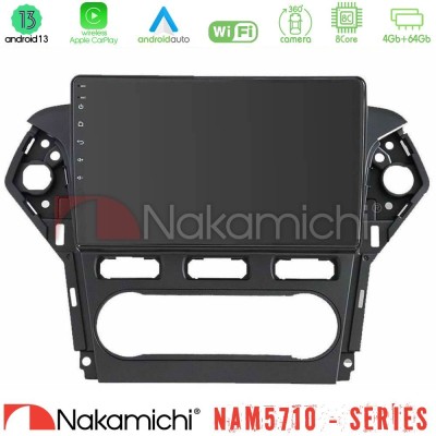 Nakamichi NAM5710 Series 8Core Android13 4+64GB Ford Mondeo 2011-2014 Navigation Multimedia Tablet 10"
