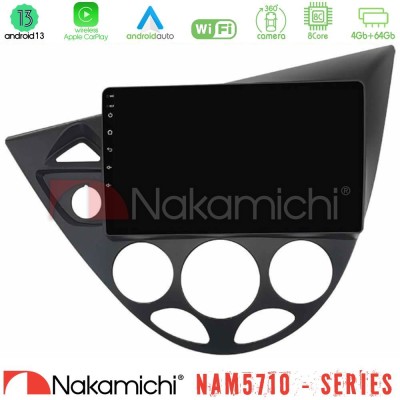 Nakamichi NAM5710 Series 8Core Android13 4+64GB Ford Focus 1999-2004 Navigation Multimedia Tablet 9"