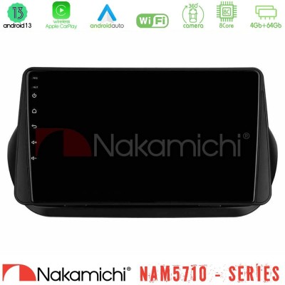 Nakamichi NAM5710 Series 8Core Android13 4+64GB Fiat Fiorino/Citroen Nemo/Peugeot Bipper Navigation Multimedia Tablet 10"