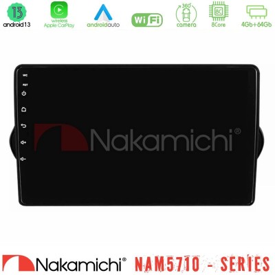 Nakamichi NAM5710 Series 8Core Android13 4+64GB Fiat Tipo 2015-2022 (Hatchback) Navigation Multimedia Tablet 9"