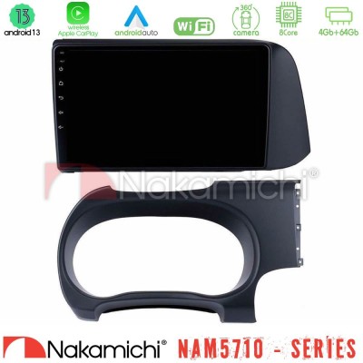 Nakamichi NAM5710 Series 8Core Android13 4+64GB Hyundai i10 Navigation Multimedia Tablet 9"