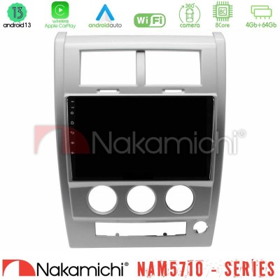 Nakamichi NAM5710 Series 8Core Android13 4+64GB Jeep Cherokee (KK) 2008-2012 Navigation Multimedia Tablet 10"