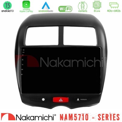 Nakamichi NAM5710 Series 8Core Android13 4+64GB Mitsubishi ASX Navigation Multimedia Tablet 10"