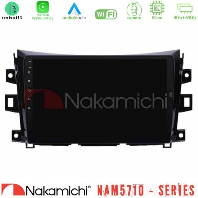 Nakamichi NAM5710 Series 8Core Android13 4+64GB Nissan Navara NP300 Navigation Multimedia Tablet 9"