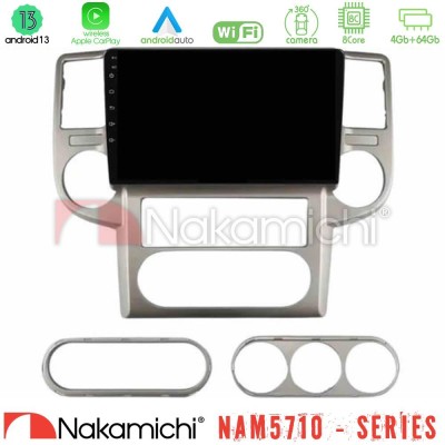 Nakamichi NAM5710 Series 8Core Android13 4+64GB Nissan X-Trail 2003-2007 Navigation Multimedia Tablet 10"