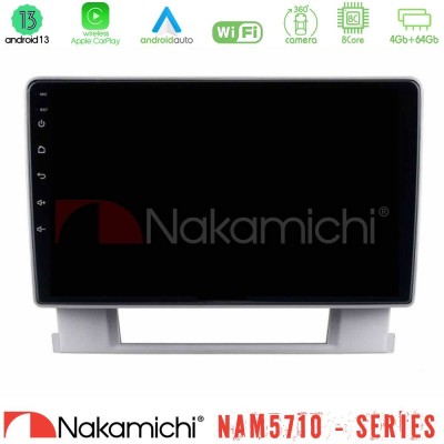 Nakamichi NAM5710 Series 8Core Android13 4+64GB Opel Astra J 2010-2014 Navigation Multimedia Tablet 9"